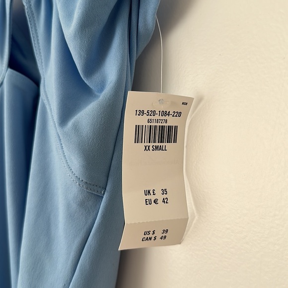 NWT - A&F Neck-Tie Blue Bodysuit (XXS) - Picture 3 of 4